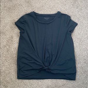 athleta front tie short sleeve t-shirt